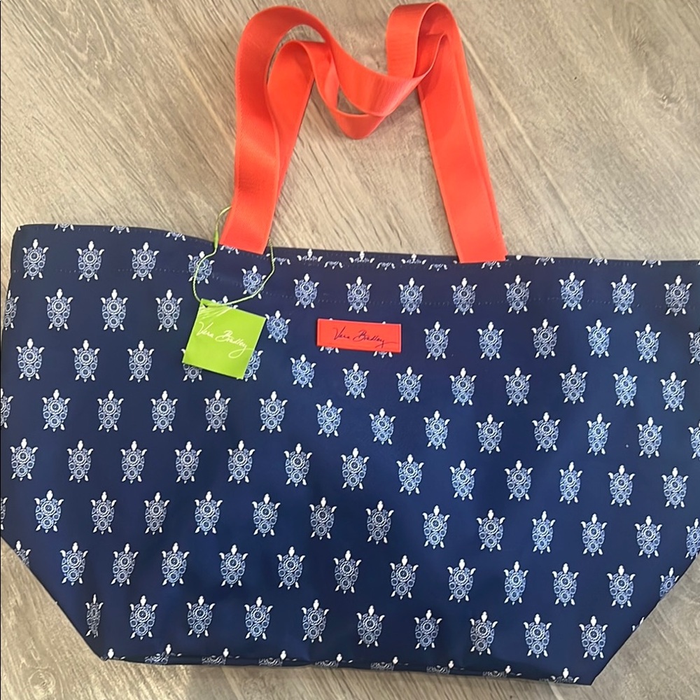 Vera Bradley Blue and Orange Nautical Tote Bag